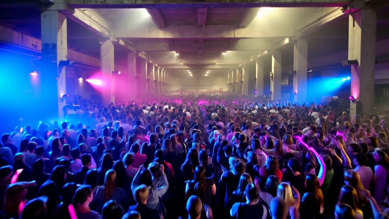 Ravers R Us event aerial view