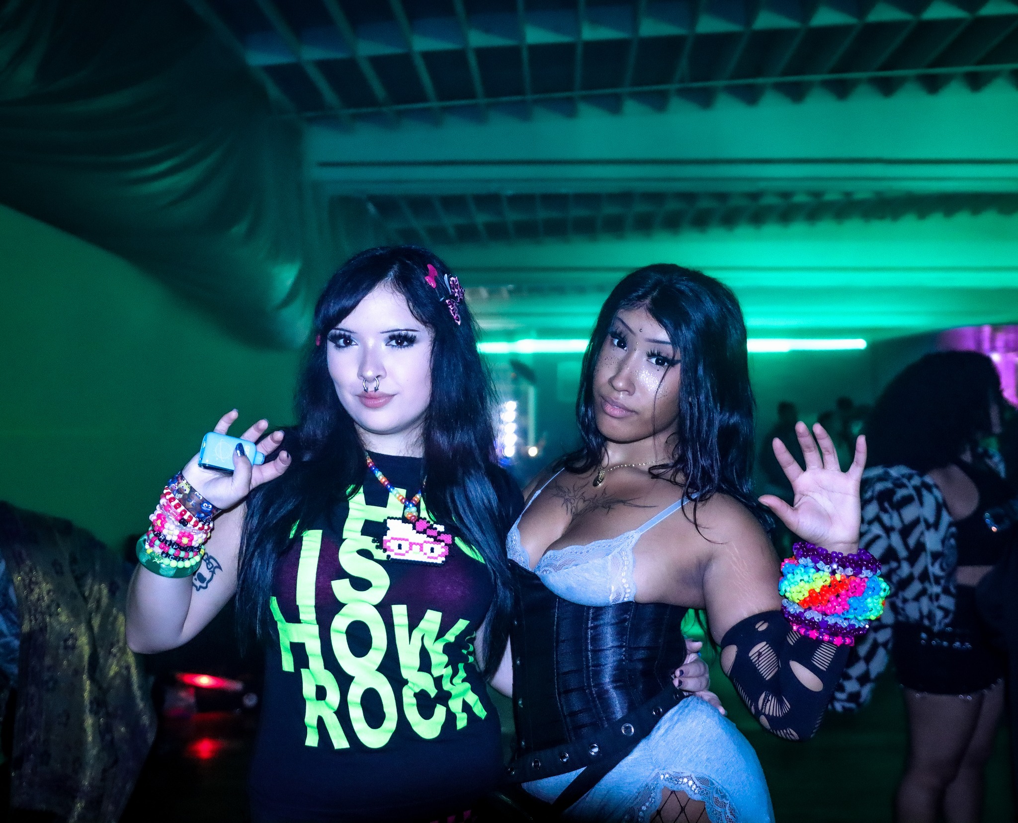 Late night crowd at Ravers R Us underground event