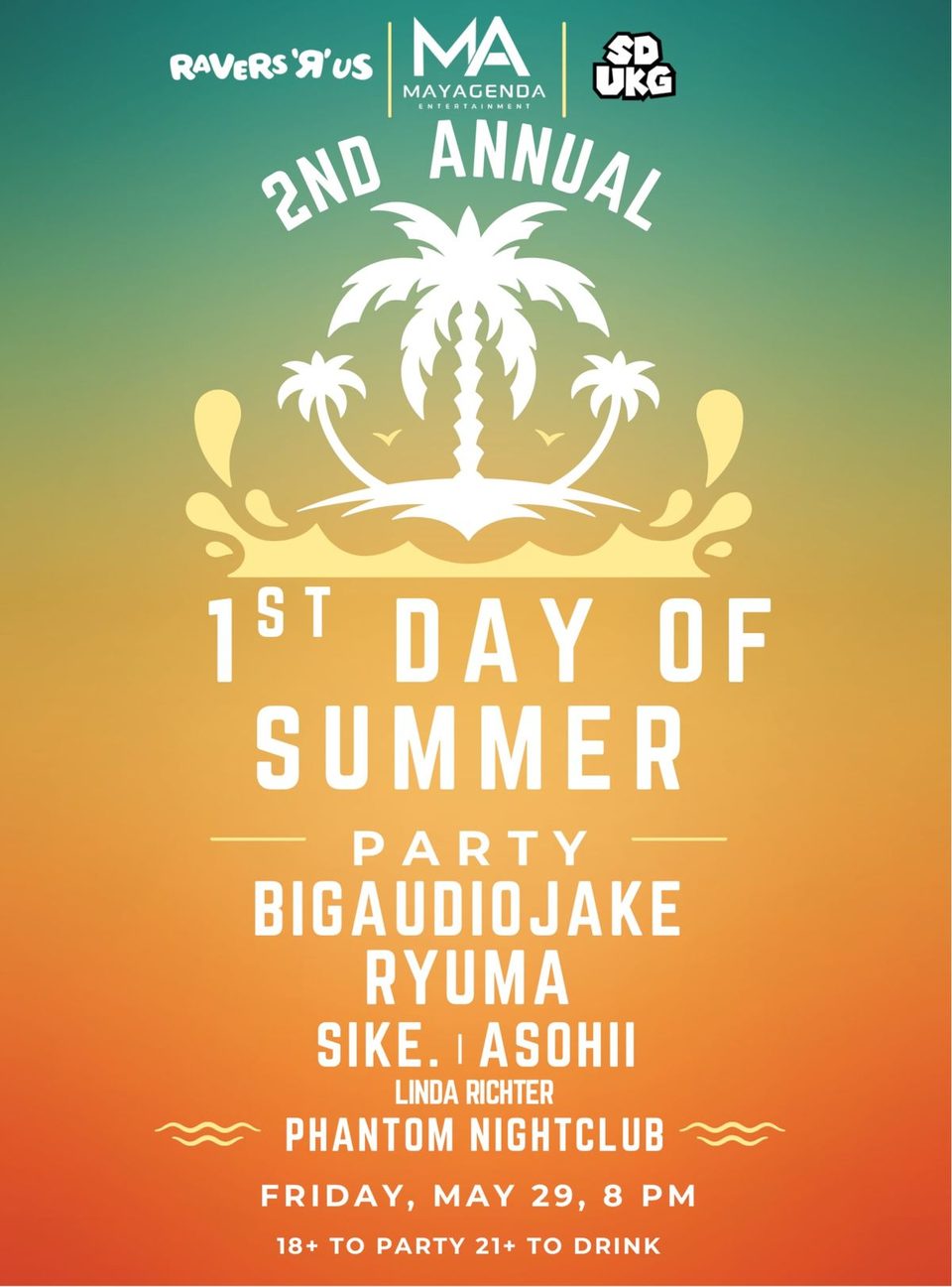 Poster for 1st Day of Summer Party 18/21+