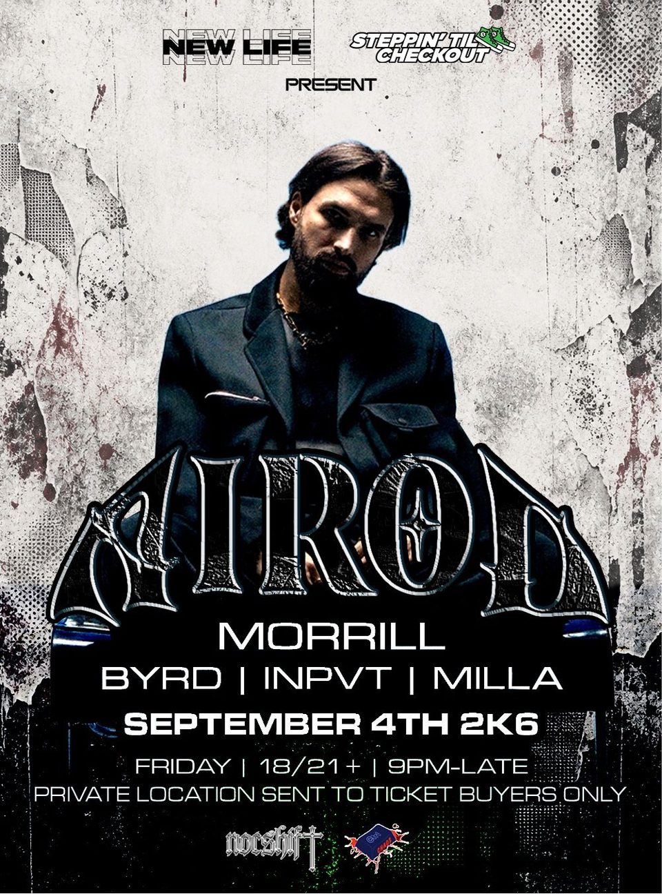 Poster for AIROD WEST COAST TOUR IN SD