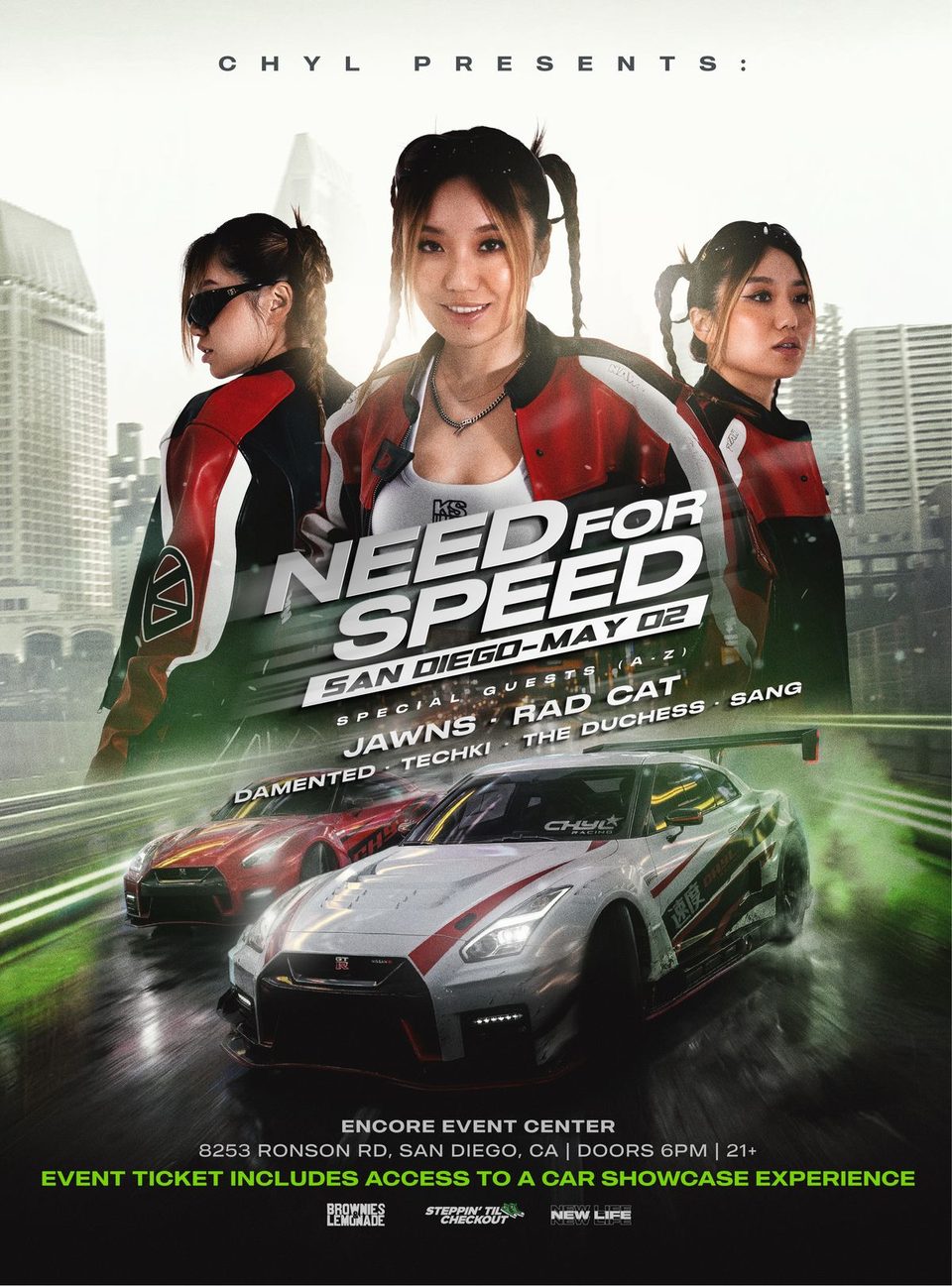Poster for CHYL presents: Need For Speed San Diego