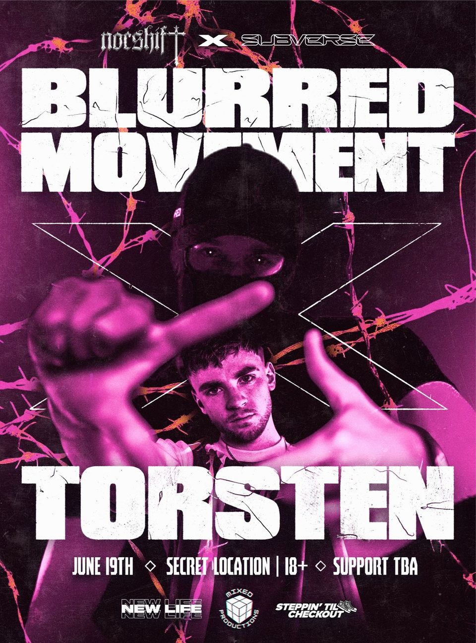 Poster for Dutch Techno feat Blurred Movement & Torsten