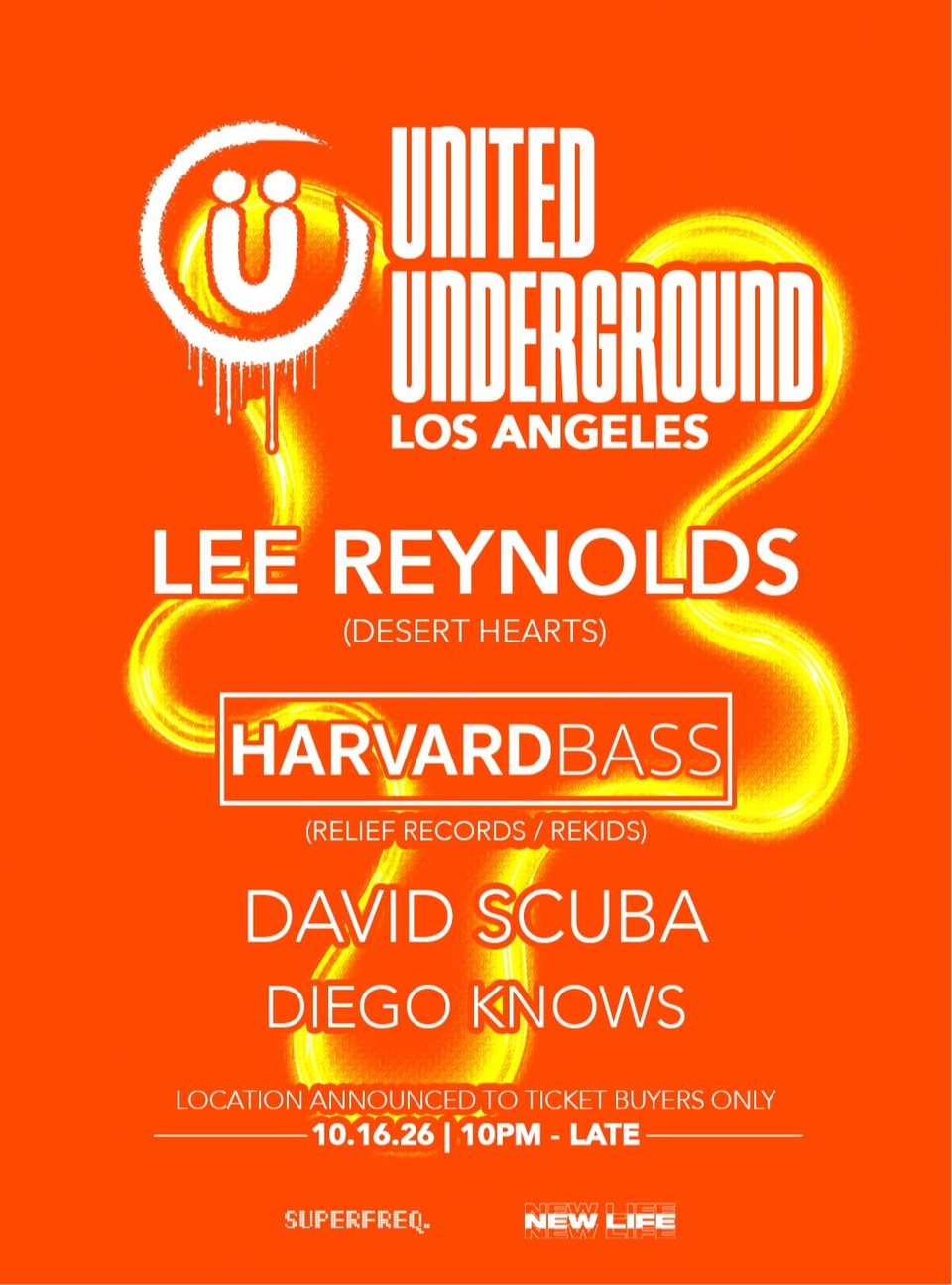 Poster for Lee Reynolds + Harvard Bass (Los Angeles)