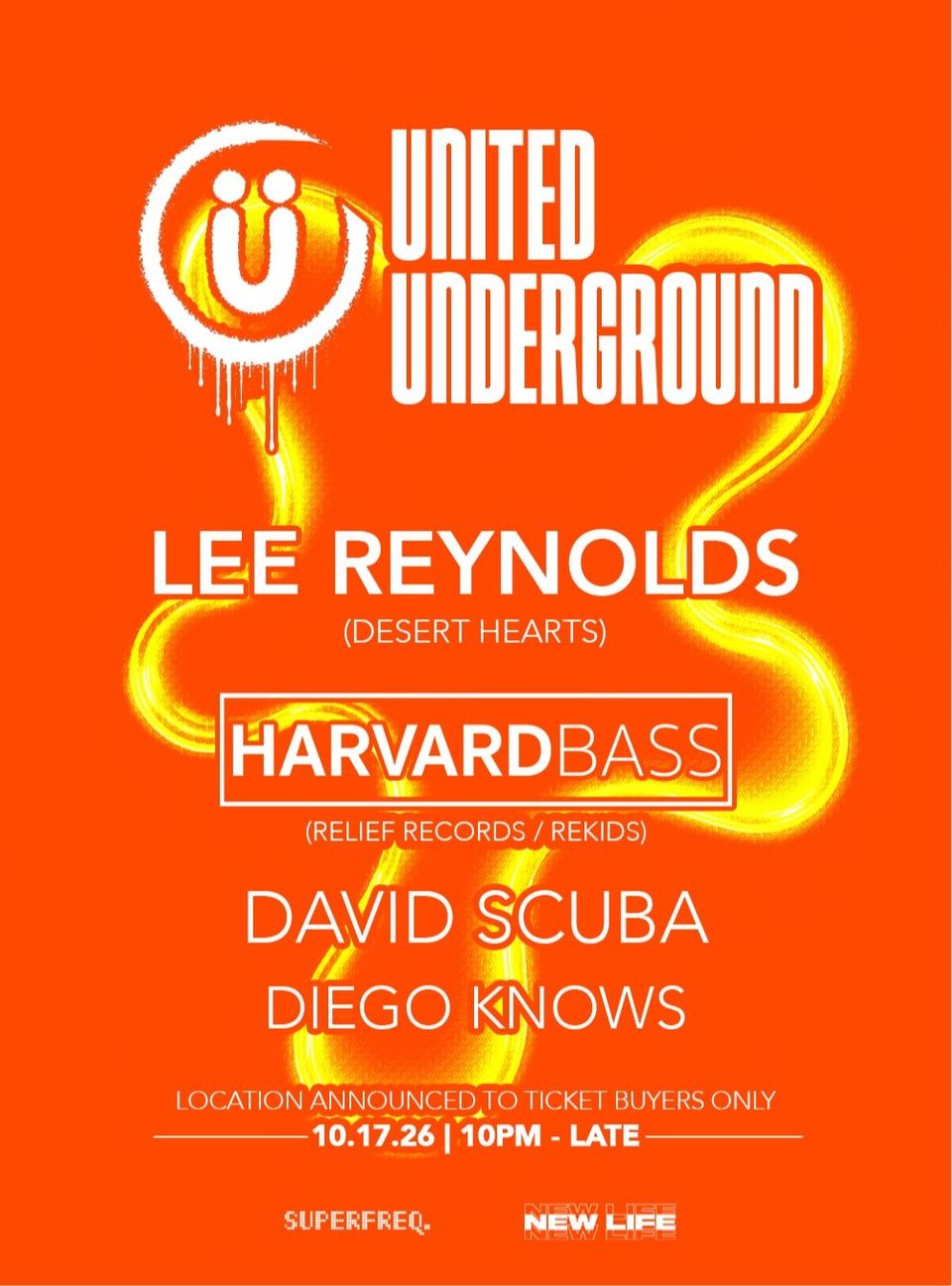 Poster for Lee Reynolds + Harvard Bass (Los Angeles)