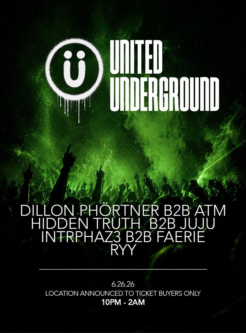 Poster for Ünited Ünderground (Festival Pre-Party)